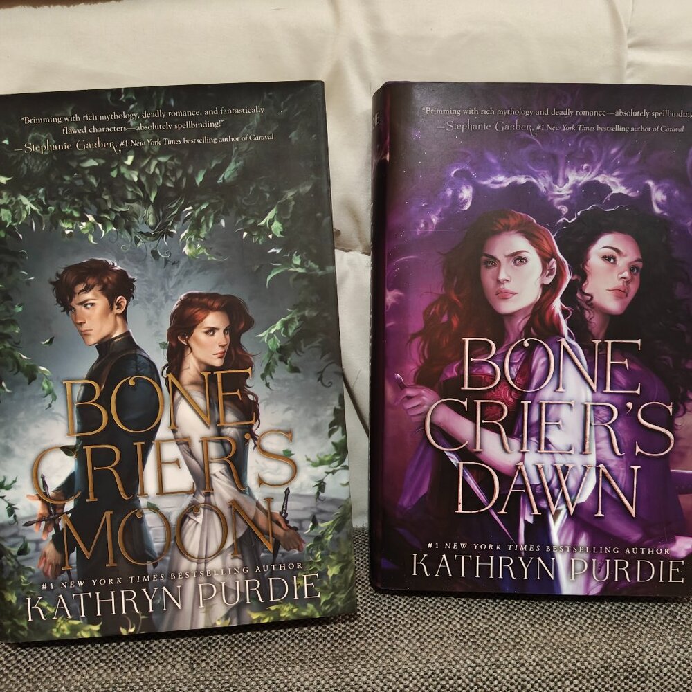 Fairyloot Bone Crier's Dawn and Owl Crate Bone Crier's Moon SIGNED SPECIAL ED